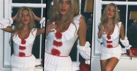 Man City Boss Pep Guardiolas Daughter Maria Looks Smoking Hot In Sexy White And Red Halloween