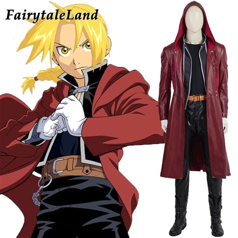 Fullmetal Alchemist Edward Elric Traje De Cosplay Hombres Adultos