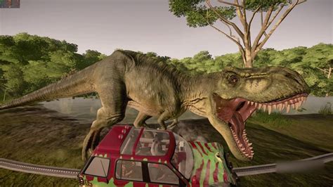 Buck And Doe Trex Attack Along With Other Carnivores Jurassic World