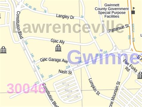 Lawrenceville Map Georgia