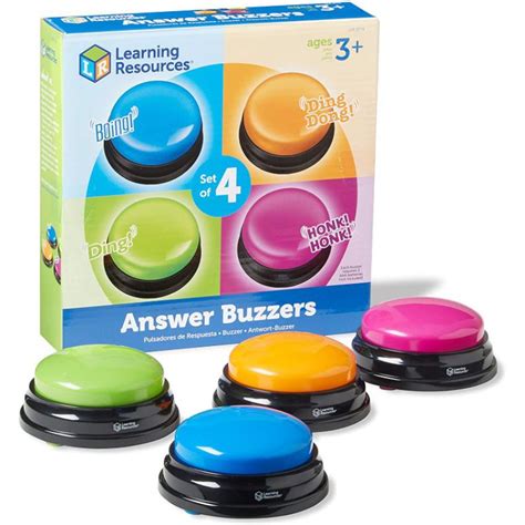 Bn Learning Resources Answer Buzzer Game Show And Classroom Buzzers
