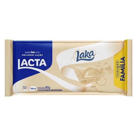 Chocolate Lacta Laka Branco 165g