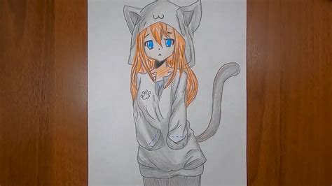 As if they weren't cute enough in real life, anime also has a wide variety of adorable (not to mention iconic) cats. Люблю Аниме девушка кошка.Спидпейнт.Скетч.How to draw an ...