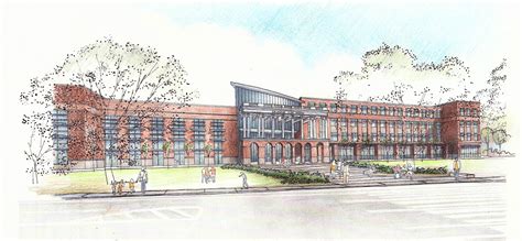 Exterior Design Concept Selected Arlington High School Building Project