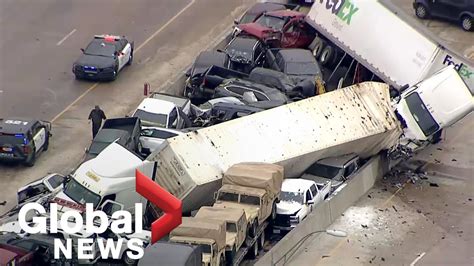 At Least 5 Dead After Massive 70 Vehicle Pileup On Icy Texas Highway