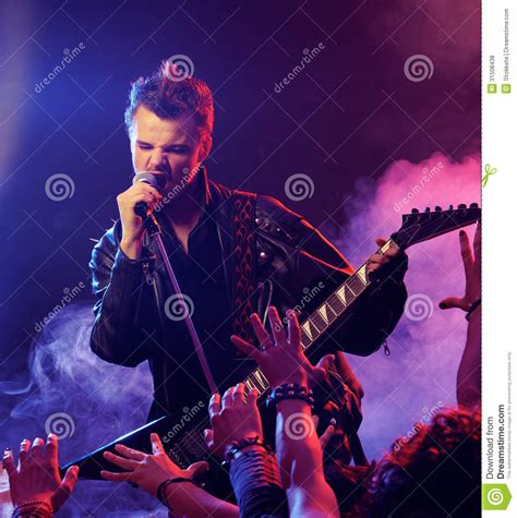 Rock Star Stock Photo Image Of Color Crowd Guitarist 31508438
