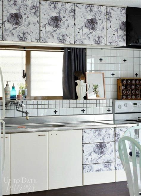 It takes a long time to cover a full kitchen with contact paper, but the process itself is pretty simple. 11 Temporary Kitchen Updates That Look Amazing | Hometalk