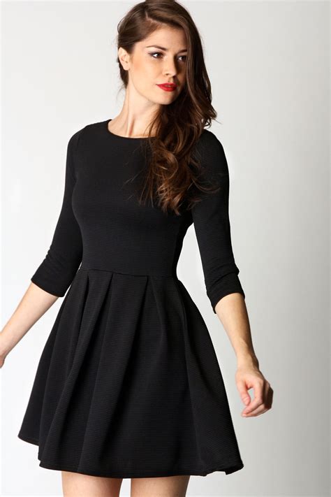 Long Sleeve Skater Dress Picture Collection