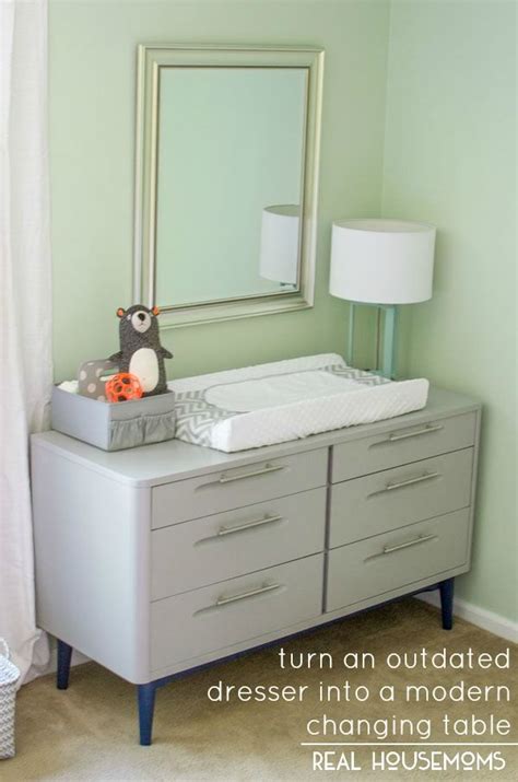 Turn An Outdated Dresser Into A Modern Changing Table Real Housemoms