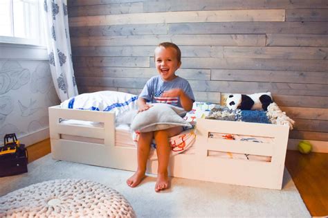 The crazy thing is, the solution was literally right there in front of me the entire time! How to Build a Toddler Bed with Bed Rails | Toddler bed ...