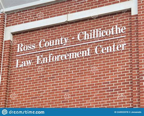 Ross County Chillicothe Ohio Law Enforcement Center Editorial Stock