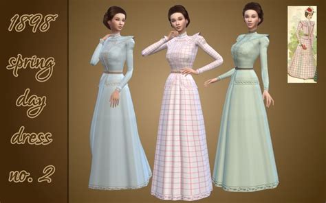 Vintage Simstress Creating Ts4 Vintage Cc Patreon Day Dresses