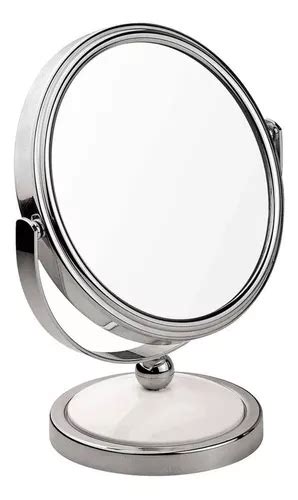 espelho aumento 2x dupla face classic maquiagem de mesa parcelamento sem juros