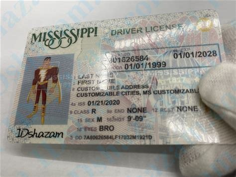 Premium Scannable Mississippi State Fake Id Card Fake Id Maker