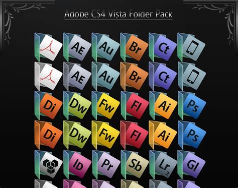 Theme Styles Free Adobe Cs4 Vista Folder Icon Pack