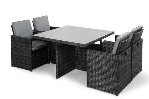A garden that works for you; Maze Rattan 5 Piece Garden Furniture Cube Set | Rattan Furniture Fairy