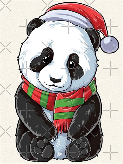 Christmas Panda T Shirt Santa Hat Pandas Bear X Mas Ts Ideas For