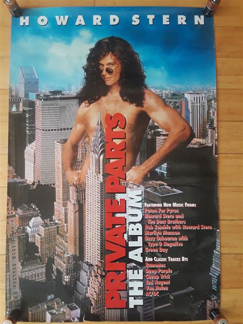 Howard Stern Private Parts Movie Promotional Poster 1997 Etsy