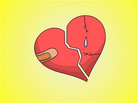 How To Draw A Broken Heart 9 Steps With Pictures Wikihow