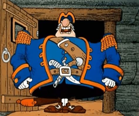 Create Meme Captain Smollett Treasure Island Cartoon 1988 Captain