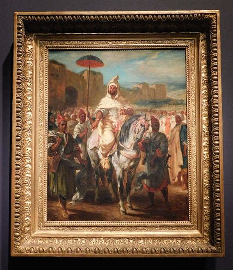 Ipernity The Sultan Of Morocco And His Entourage By Delacroix In The