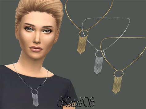 Hanging Chain Necklace By Natalis At Tsr Sims 4 Updates