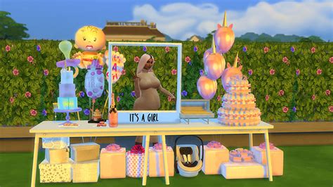 The Sims 4 Baby Shower Mods Cc All Free To Download Fandomspot Parkerspot