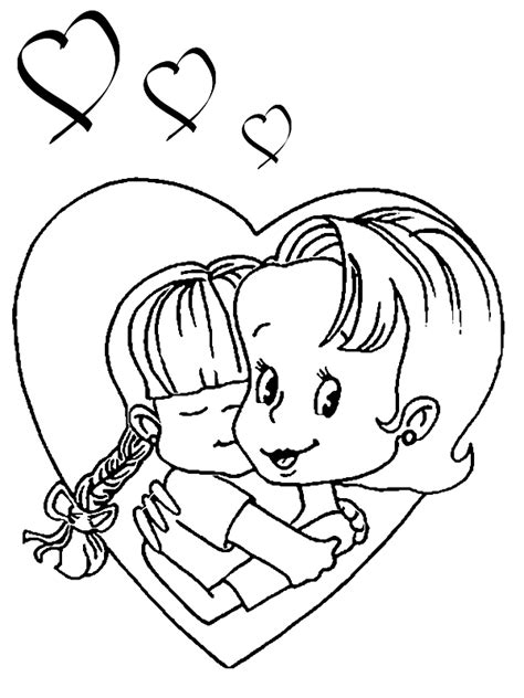 Mother And Daughter Coloring Pages Coloring Pages