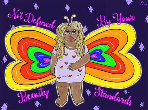 Body Positive Positive Art Body Positivity Art Rainbow Butterfly