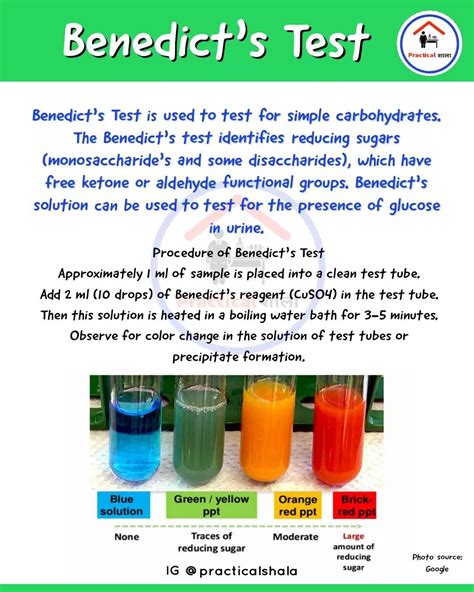 Benedicts Test For Reducing Sugars Marcoldlambert