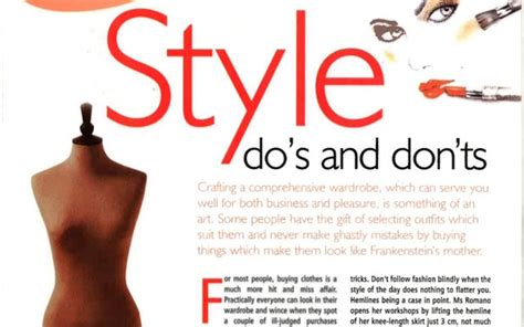 Style Dos And Donts Uk Magazine Image Consultant Chata Romano