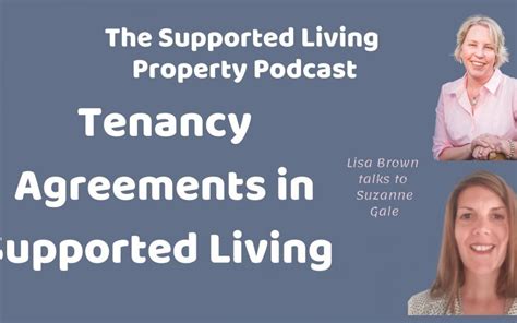 Suzanne Gale Tenancy Agreements In Supported Living Lisa Brown
