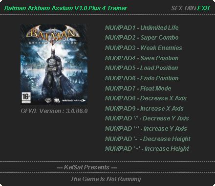 We did not find results for: cheats for batman arkham asylum - love 4 u