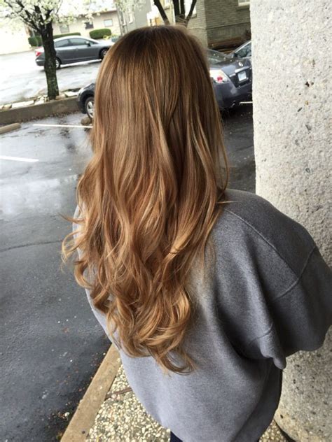 Coloring curly hair can be. Carmel blend light brown blonde curled long hair | Light ...