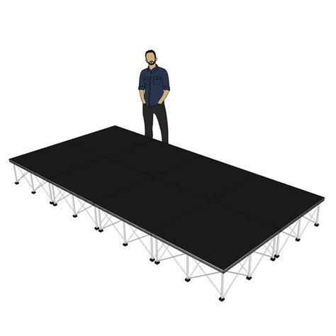 4m X 2m Portable Stage Platforms With 40cm Risers Stage Concepts