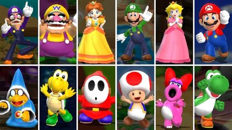 Mario Party 9 All Playable Characters Youtube