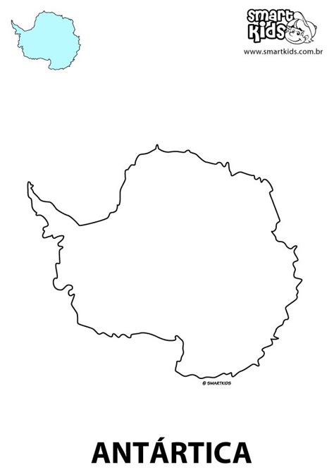 Colorir Desenho Antártica Continentes Desenhos para colorir Smartkids Continentes