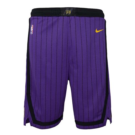 Lakers Shorts Mens Los Angeles Lakers Nike Purple City Edition