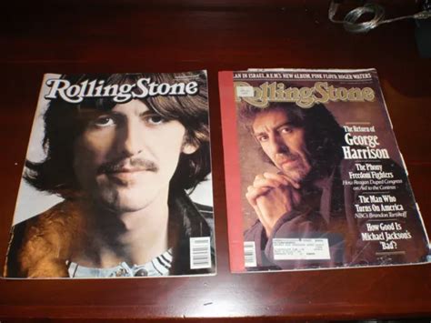 Lot 2 Rolling Stone Magazines Beatles George Harrison 1980s 3000