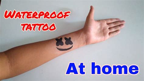 How To Make Temporary Waterproof Tattoo At Home Youtube