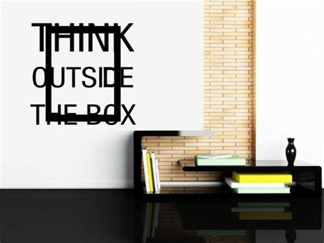 Think Outside The Box Motivational Wall Decor Wall Stickers Store