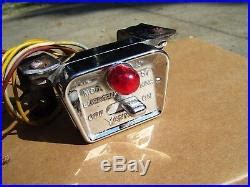 Vintage Yankee Chrome Hazard Warning Flasher Switch Light Lamp Kit Gm