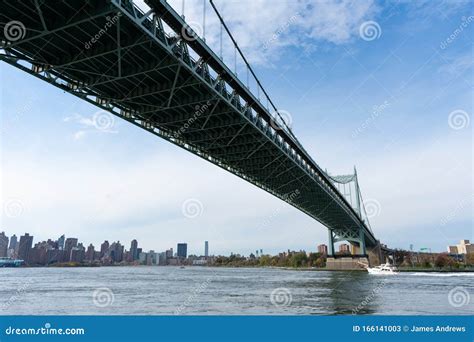 Below The Triborough Bridge Connecting Astoria Queens New York To Wards