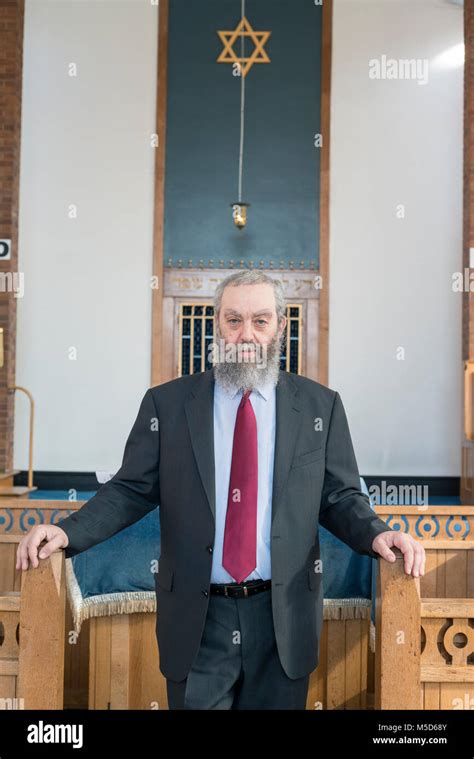 A Rabbi Stands In A Synagogue For A Portrait Stock Photo Alamy
