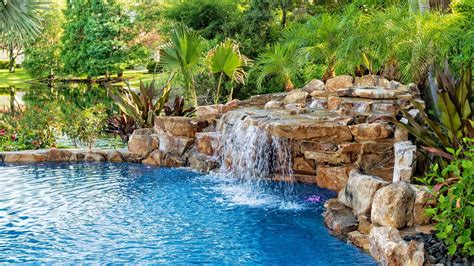 Pool Waterfall Ideas 10 Looks To Elevate Your Swimming Pool Gardeningetc
