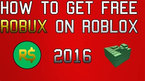 Roblox How To Get Free Robux On Roblox 2016 100 Legit Youtube