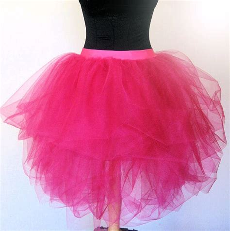Items Similar To Plus Size Luxurious Hot Pink Adult Tulle Tutu Skirt