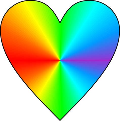 Rainbow Heart 2 Free Stock Photo Public Domain Pictures