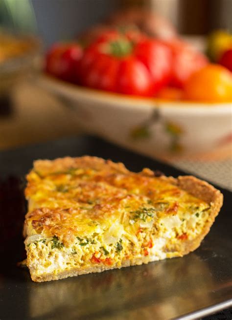 New Mexico Green Chile Quiche With Pinon Crust From Mjs Kitchen