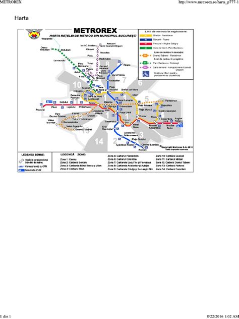 Harta Metrou Bucuresti Metrorex Pdf Pdf